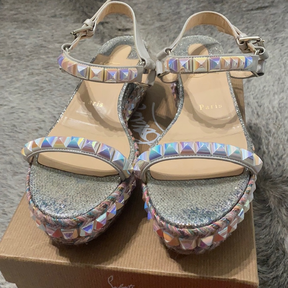 Christian louboutin RARE cataclou multicolor glitter